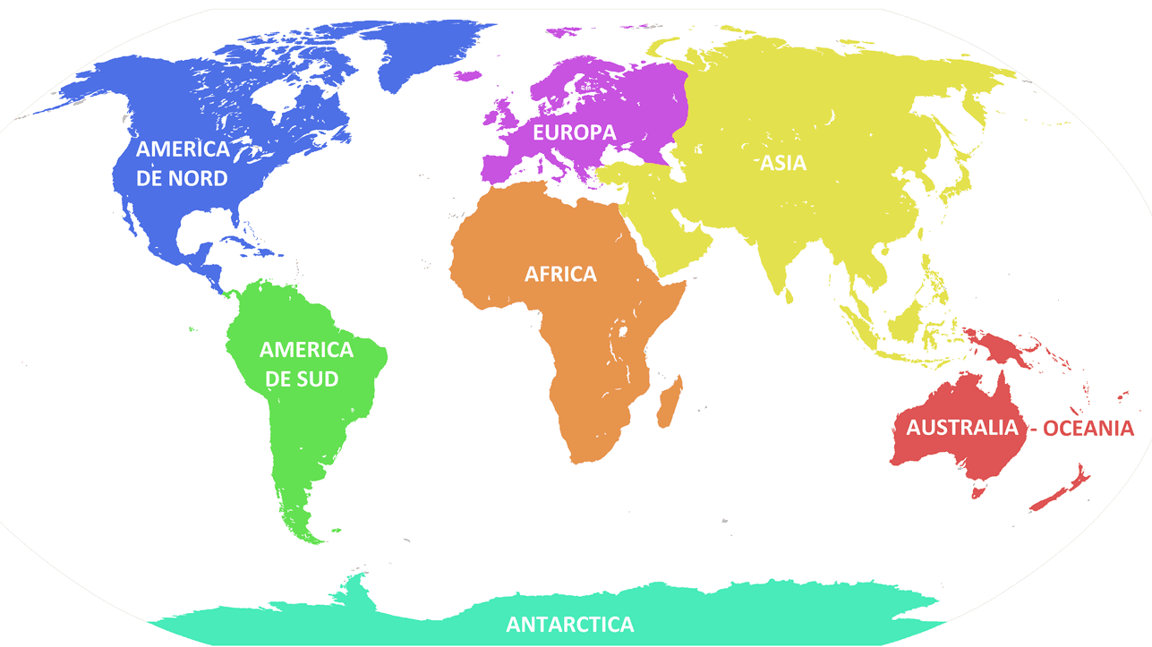 cele 7 continente ale lumii