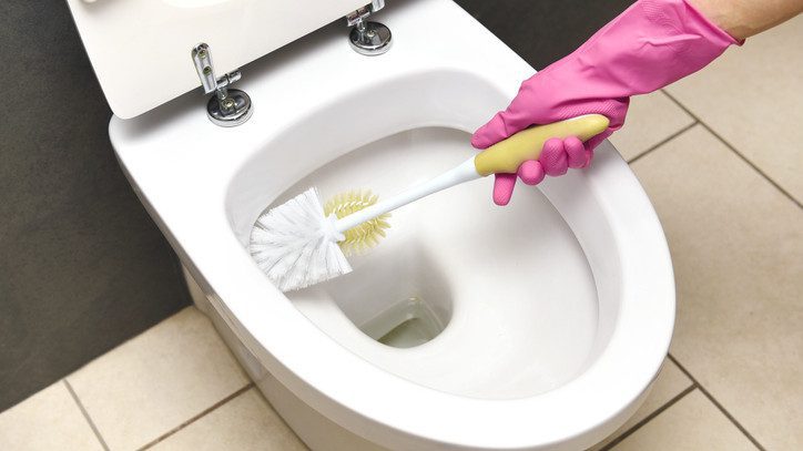 curățați și să spălați cât mai des posibil nu numai toaleta, ci și împrejurimile acesteia