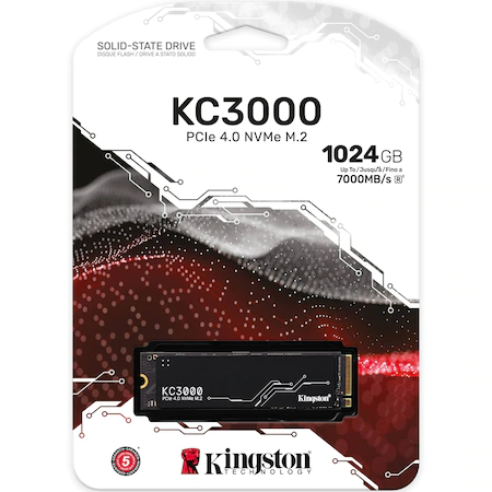 Solid State Drive (SSD) Kingston KC3000 Gen.4, 1024GB, NVMe, M.2