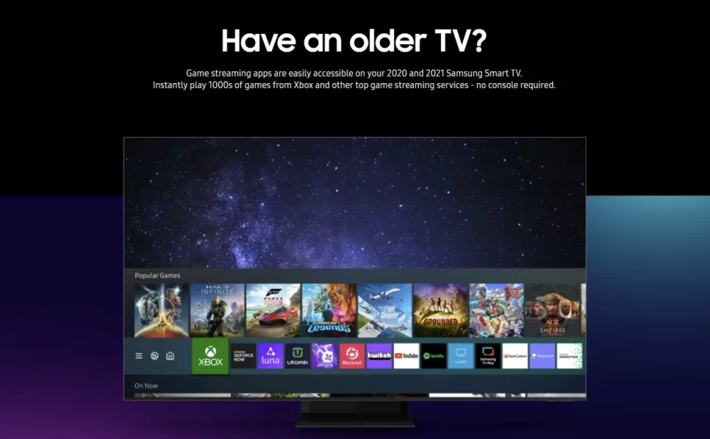 JOCURI IN CLOUD PE TELEVIZOARELE SAMSUNG DIN 2020 DA SE POATE